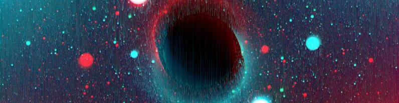 Glitch art of a Black Hole